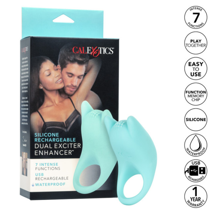 California Exotics Dual Exciter Enhancer Anillo Estimulador Silicona