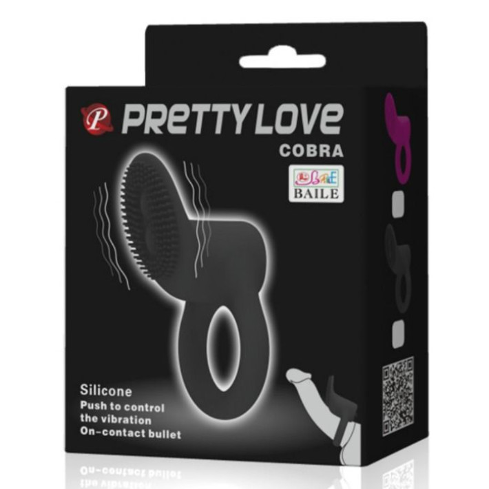 Pretty Love Anillo Vibrador 10 Vibraciones Silicona Violeta