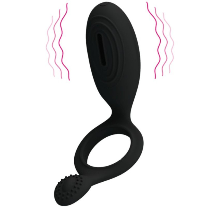 Pretty Love Anillo Vibrador con Estimulador Ethel