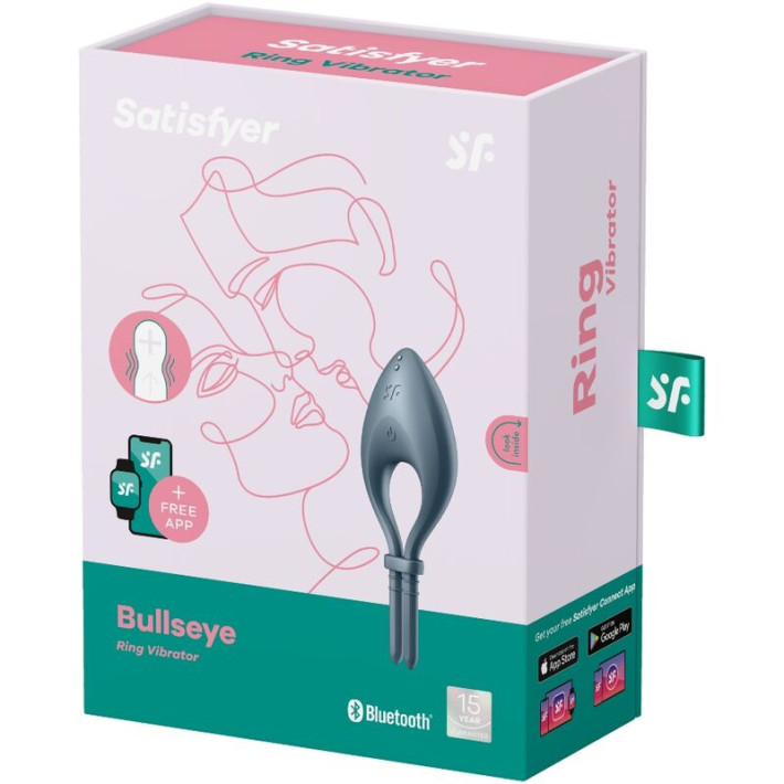 Satisfyer Bullseye Anillo Vibrador App Gris