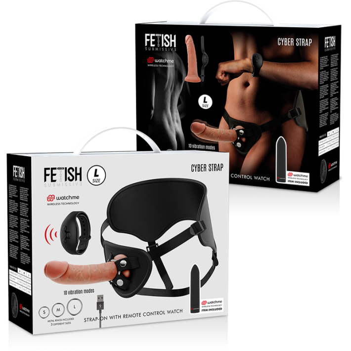 Fetish Submissive Cyber Strap Arnes con Dildo y Bala