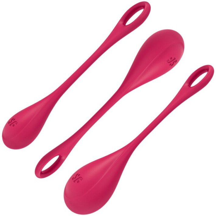 Satisfyer Yoni Power 1 Kit de Entrenamiento Rojo