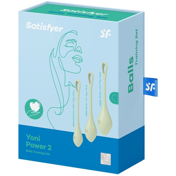 Satisfyer Yoni Power 2 Kit de Entrenamiento Verde