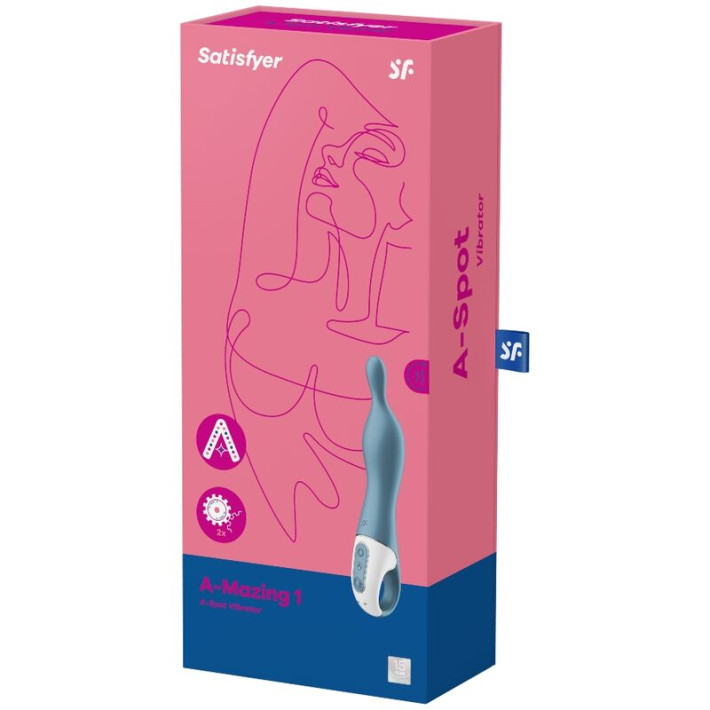 Satisfyer Amazing 1 Vibrador Punto A Azul