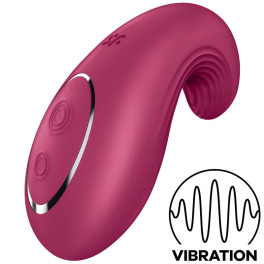 Satisfyer Dipping Delight Vibrador Lay-on Rojo