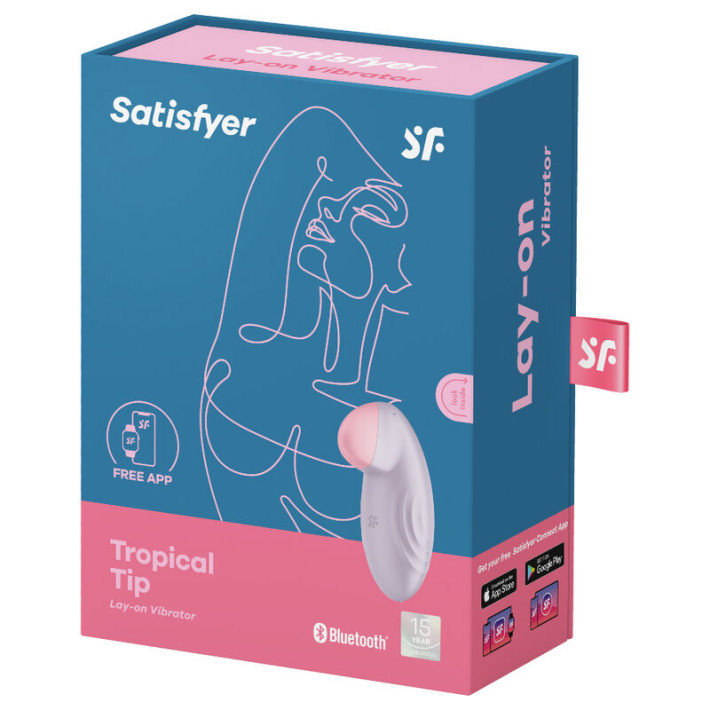 Satisfyer Tropical Tip Vibrador Lay-On Lila