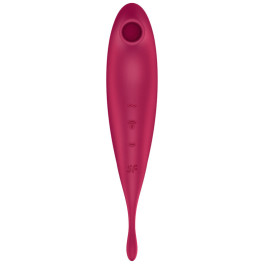 Satisfyer Twirling Pro+ Estimulador y Vibrador Rojo