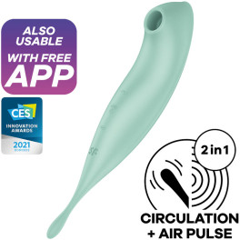 Satisfyer Twirling Pro+ Estimulador y Vibrador Verde