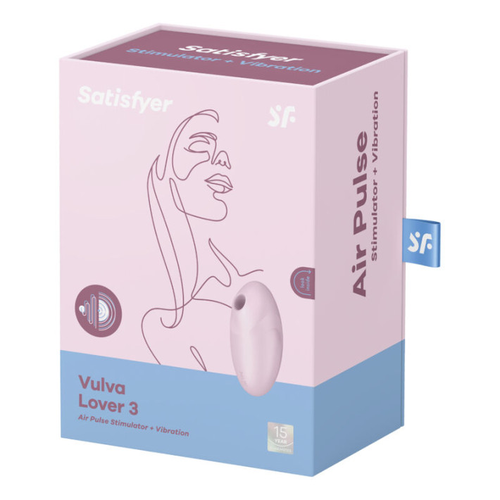 Satisfyer Vulva Lover 3 Estimulador y Vibrador Rosa