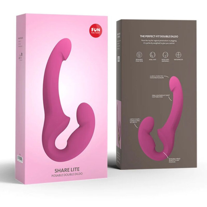 Fun Factory Share Lite Dildo Doble Negroberry