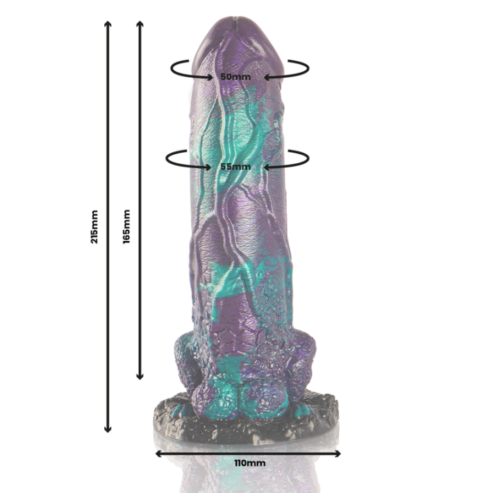 Epic Basilisk Dildo Doble Placer Escamoso Grande