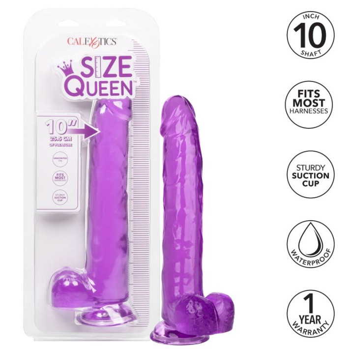 California Exotics Size Queen Dildo Lila 25.5 cm