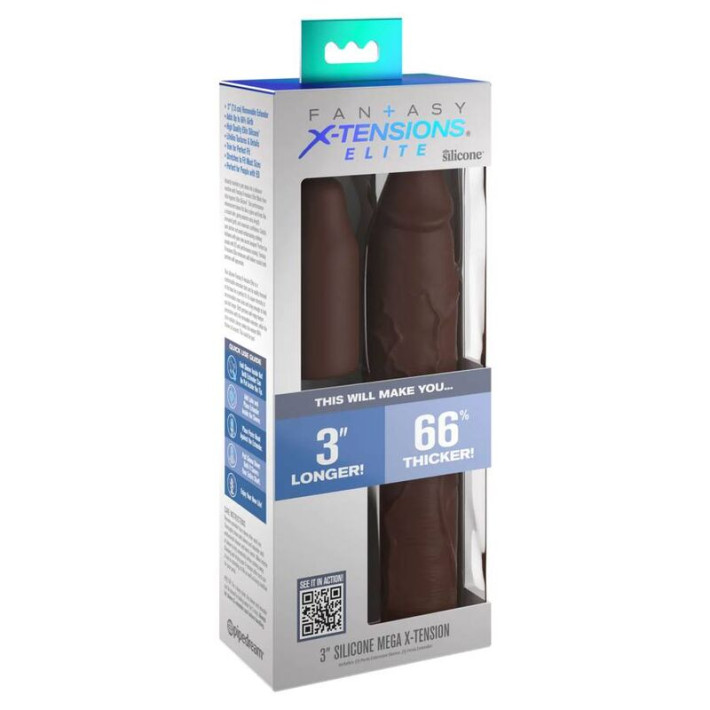 Fantasy X- Tensions Sleeve 22,86 cm + 7,62 cm Plug Brown