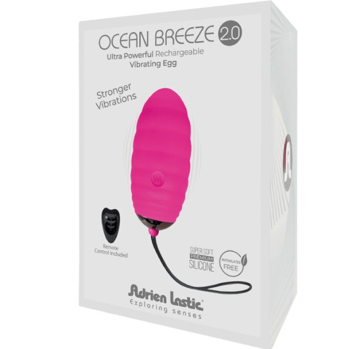 Adrien Lastic Ocean Breeze 2.0 Huevo Vibrador Recargable Rosa