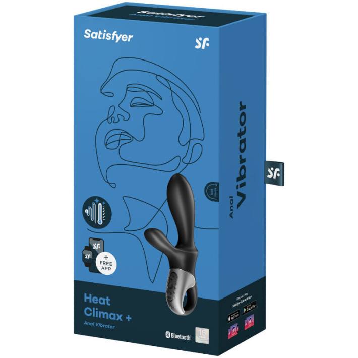 Satisfyer Heat Climax+ Vibrador Anal Negro