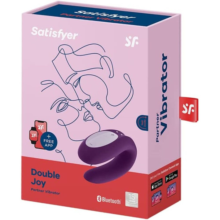 Satisfyer Double Joy con App Lila