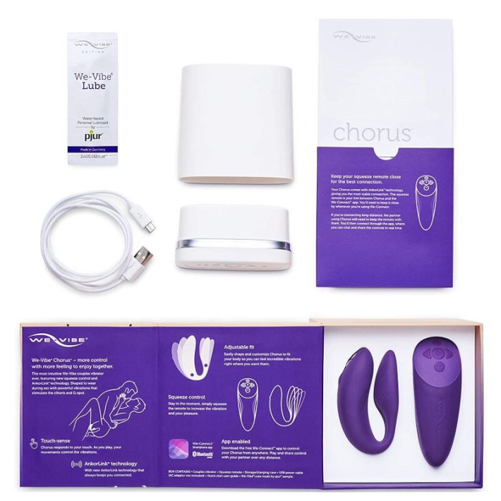 We-Vibe Chorus Vibrador Parejas Squeeze Lila