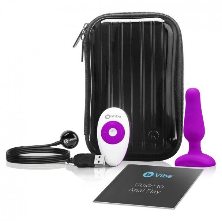 B-Vibe Novice Control Remoto Anal Plug Fucsia