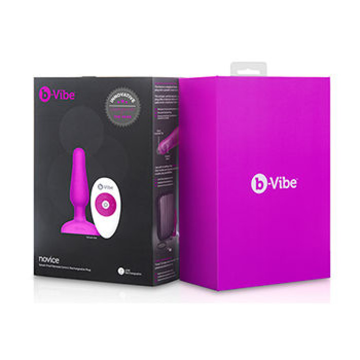 B-Vibe Novice Control Remoto Anal Plug Fucsia