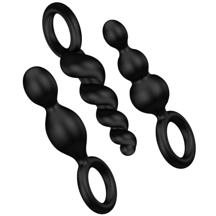 Satisfyer Booty Call Anal Plugs Set Negro