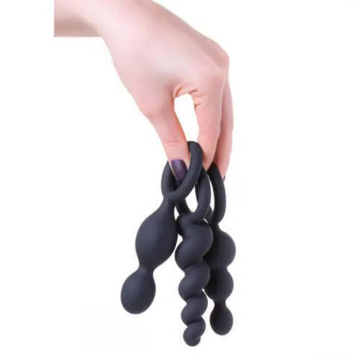 Satisfyer Booty Call Anal Plugs Set Negro