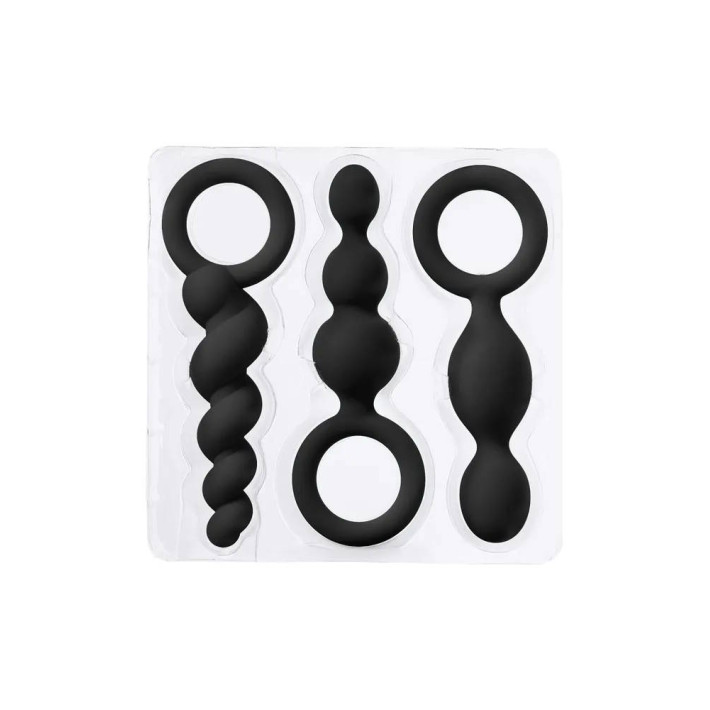 Satisfyer Booty Call Anal Plugs Set Negro