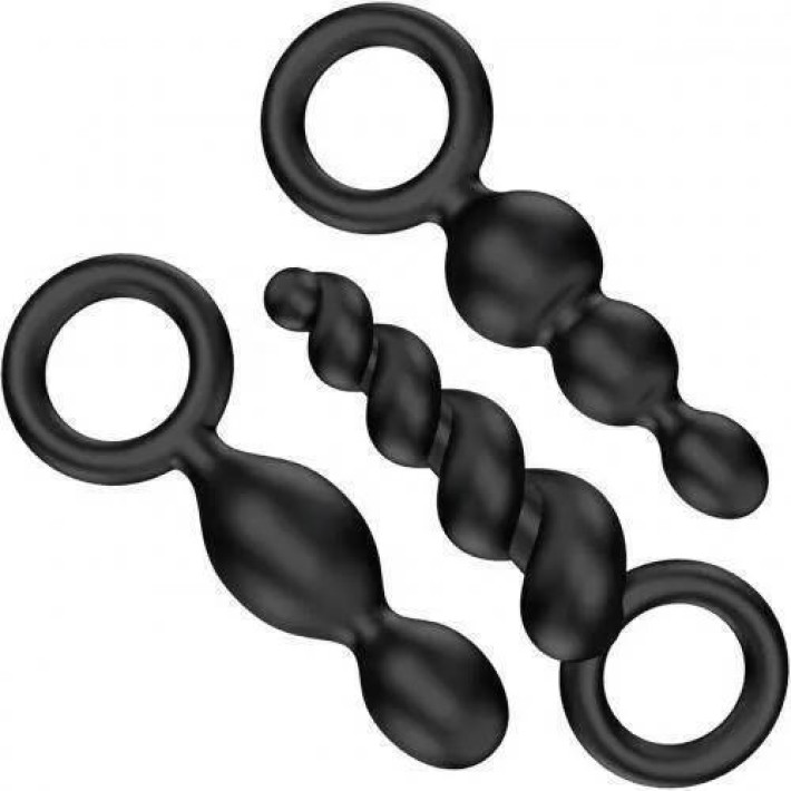 Satisfyer Booty Call Anal Plugs Set Negro