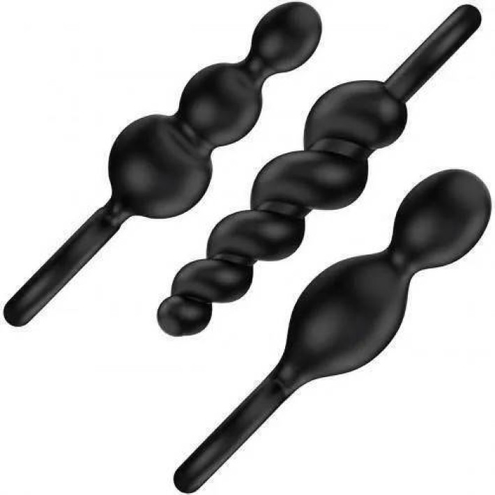 Satisfyer Booty Call Anal Plugs Set Negro