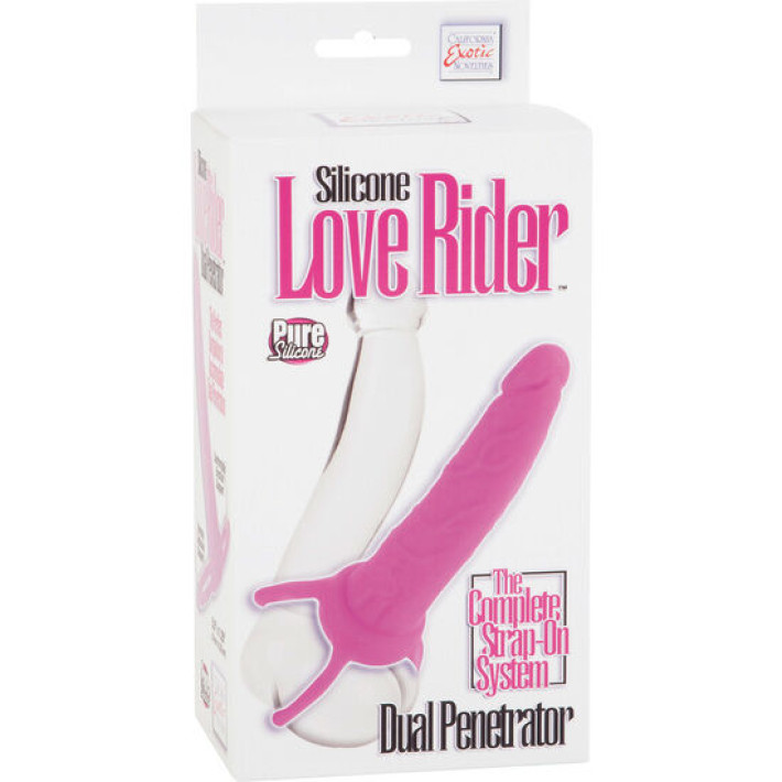 Calexotics Dual Penetrator Dildo сon Arnes Rosa